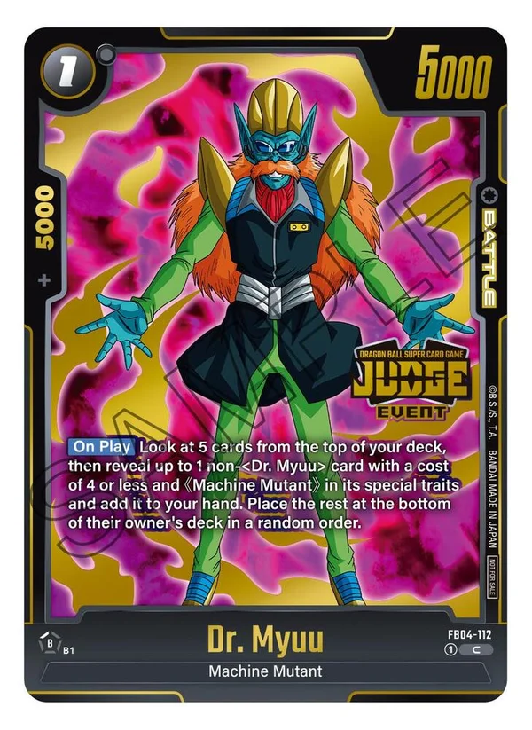 Dr. Myuu, Tournament and Championship Promos FB04-112