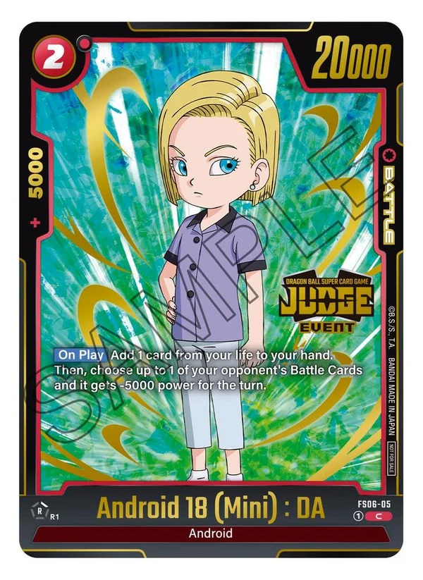 Android 18 (Mini) : DA, Tournament and Championship Promos FS06-05
