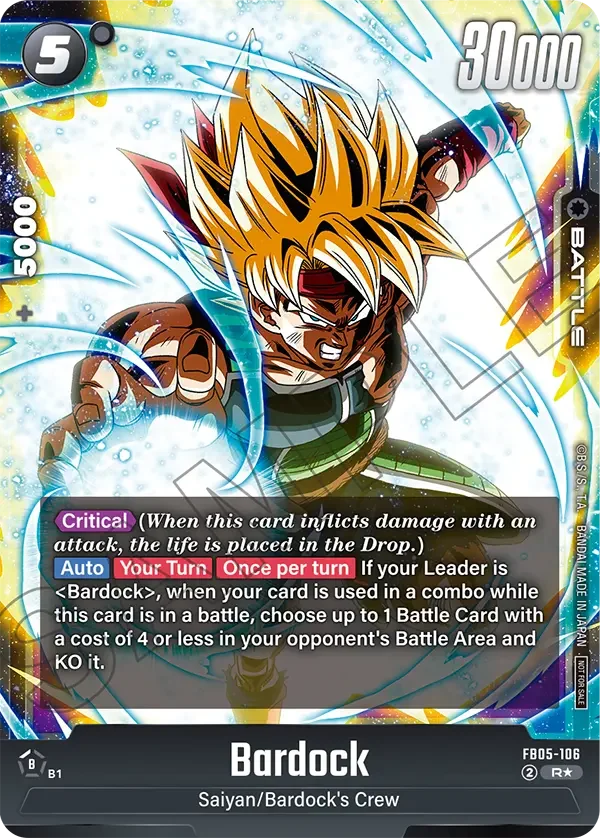 Bardock, Tournament and Championship Promos FB05-106