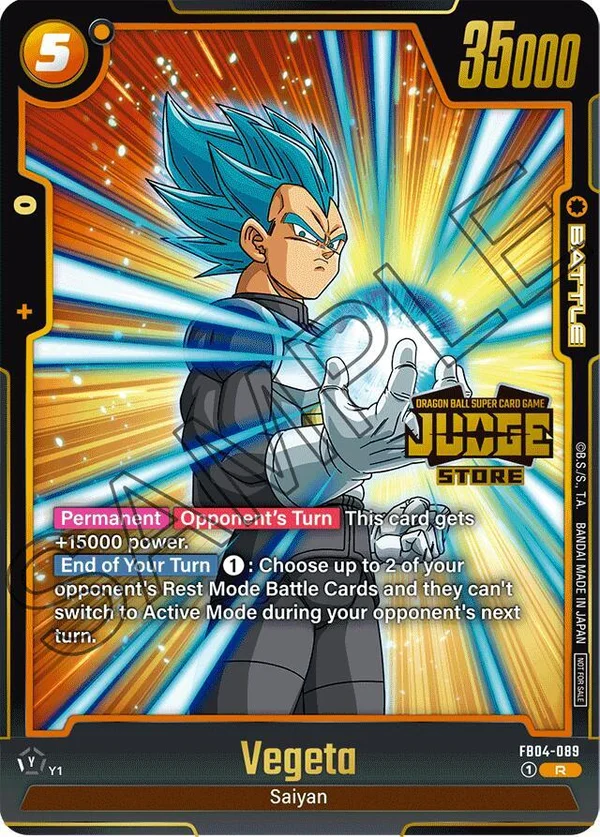 Vegeta, Tournament and Championship Promos FB04-089
