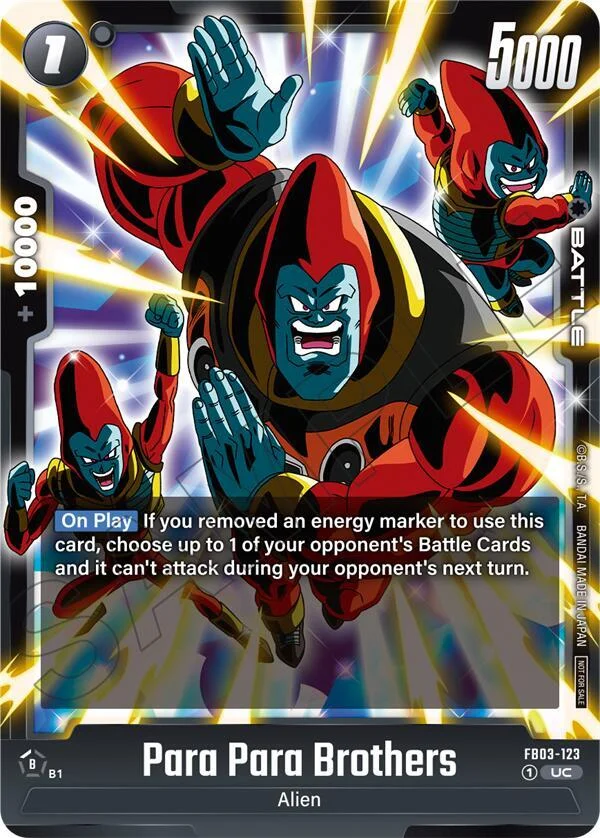 Para Para Brothers, Tournament and Championship Promos FB03-123