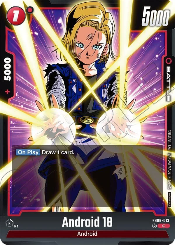 Android 18, Tournament and Championship Promos FB07-013