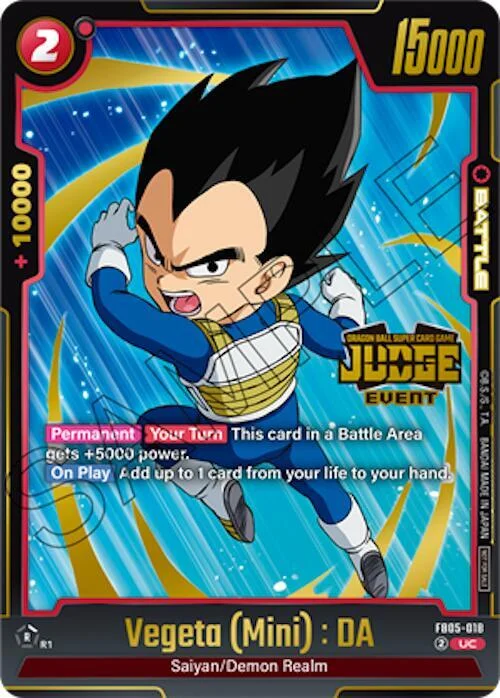 Vegeta (Mini) : DA, Tournament and Championship Promos FB05-018