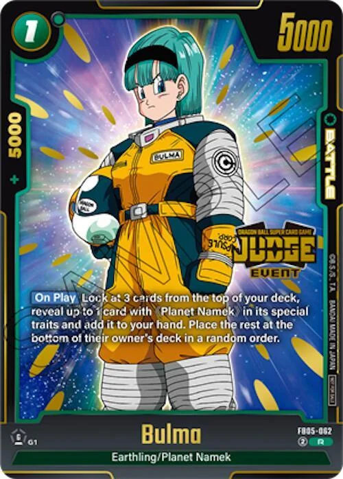 Bulma, Tournament and Championship Promos FB05-062