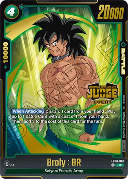 Broly : BR, Tournament and Championship Promos FB06-061