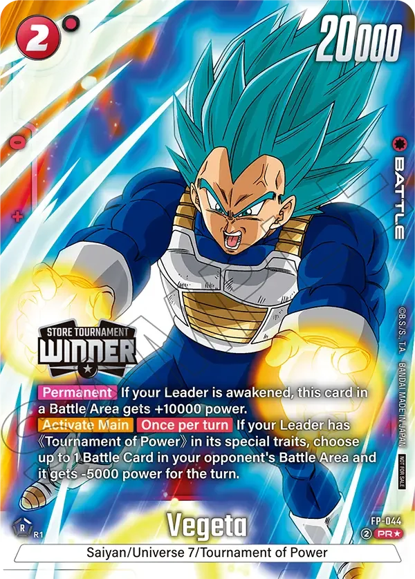 Vegeta, Tournament and Championship Promos FP-044