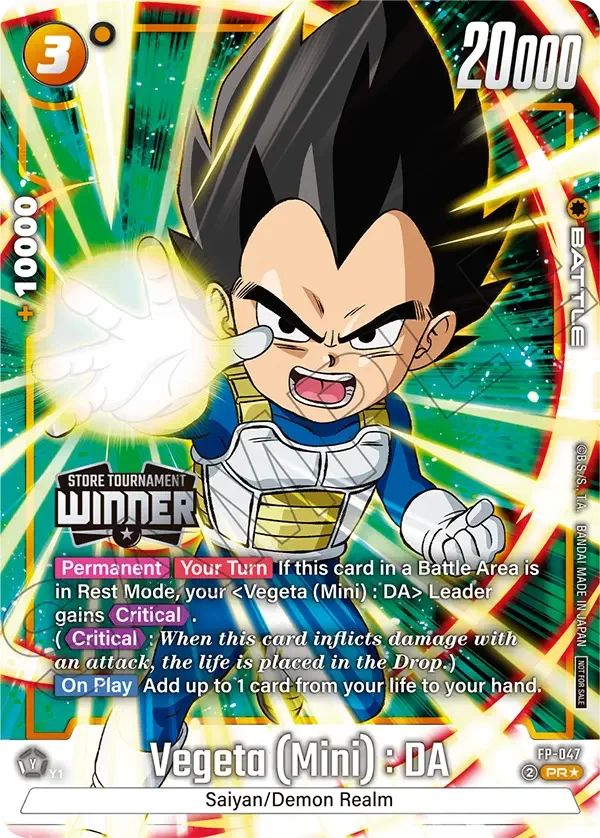 Vegeta (Mini) : DA, Tournament and Championship Promos FP-047