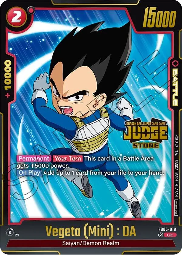 Vegeta (Mini) : DA, Tournament and Championship Promos FB05-018