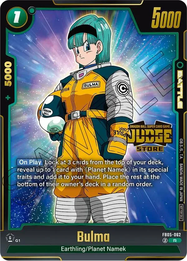 Bulma, Tournament and Championship Promos FB05-062