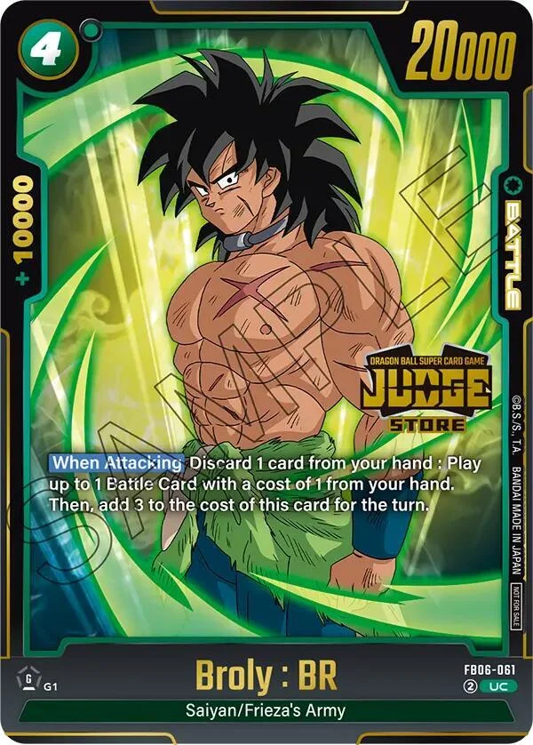 Broly : BR, Tournament and Championship Promos FB06-061