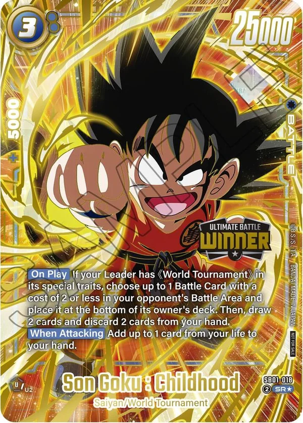 Son Goku : Childhood, Tournament and Championship Promos SB01-018