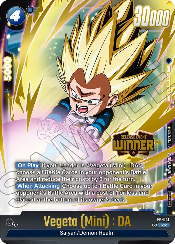 Vegeta (Mini) : DA, Tournament and Championship Promos FP-041