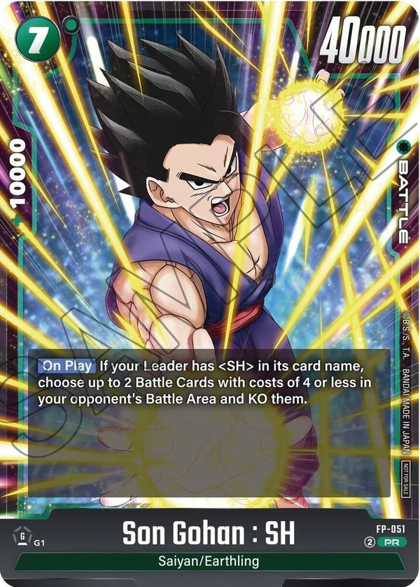 Son Gohan : SH, Tournament and Championship Promos FP-051