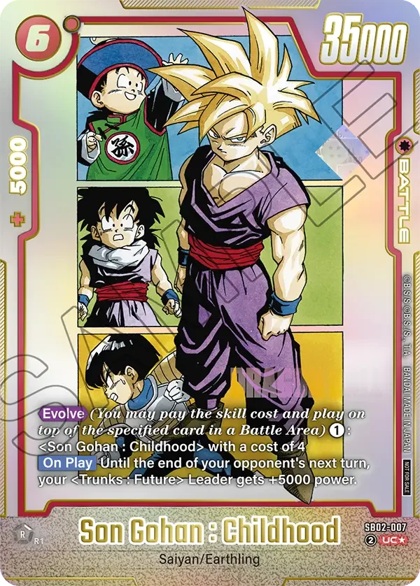 Son Gohan : Childhood, Tournament and Championship Promos SB02-007