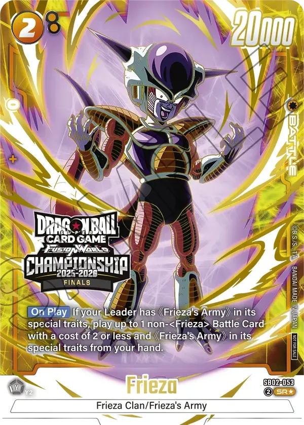 Frieza, Tournament and Championship Promos SB02-053