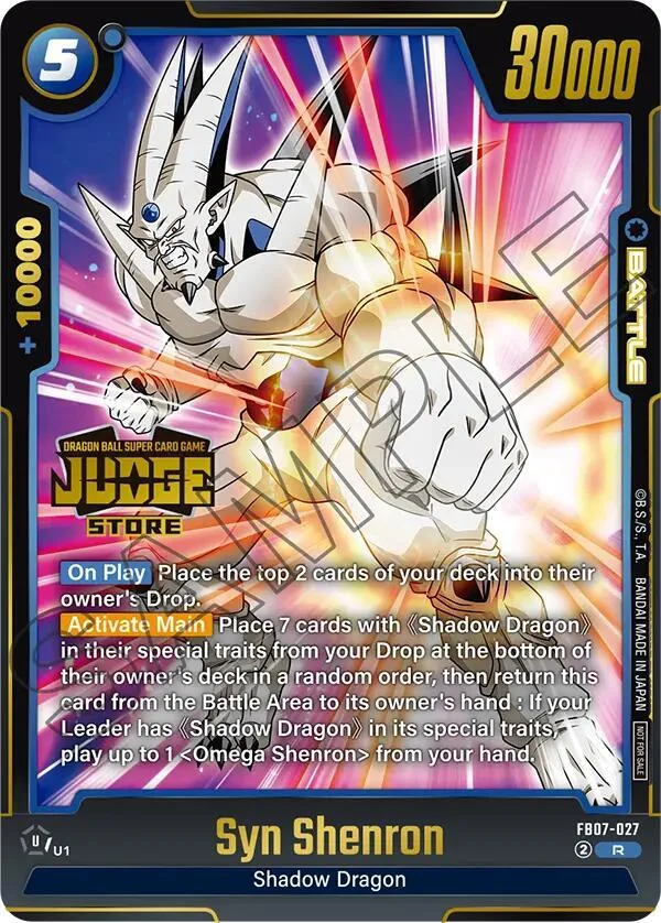 Syn Shenron, Tournament and Championship Promos FB07-027