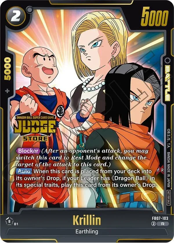 Krillin, Tournament and Championship Promos FB07-103