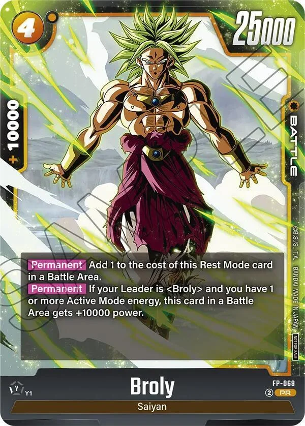 Broly, Tournament and Championship Promos FP-069
