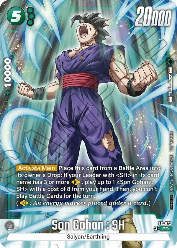Son Gohan : SH, Tournament and Championship Promos FP-072