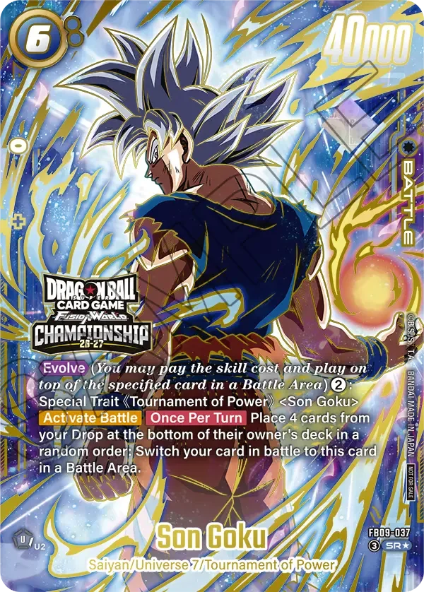 Son Goku, Tournament and Championship Promos FB09-037