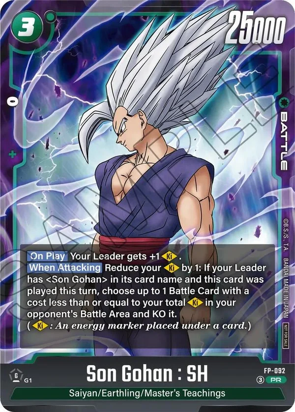 Son Gohan:SH, Tournament and Championship Promos FP-092