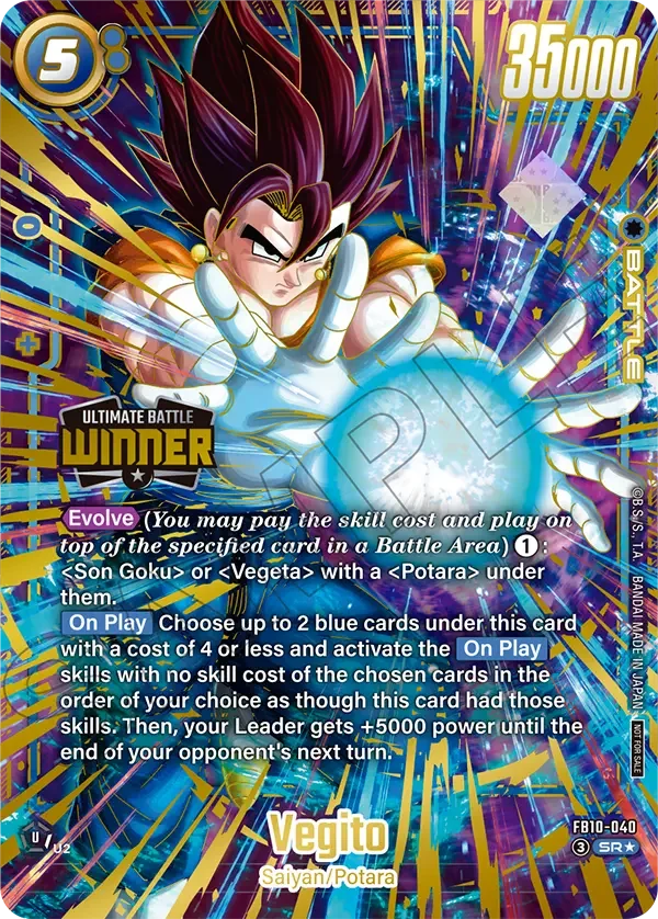 Vegito, Tournament and Championship Promos FB10-040