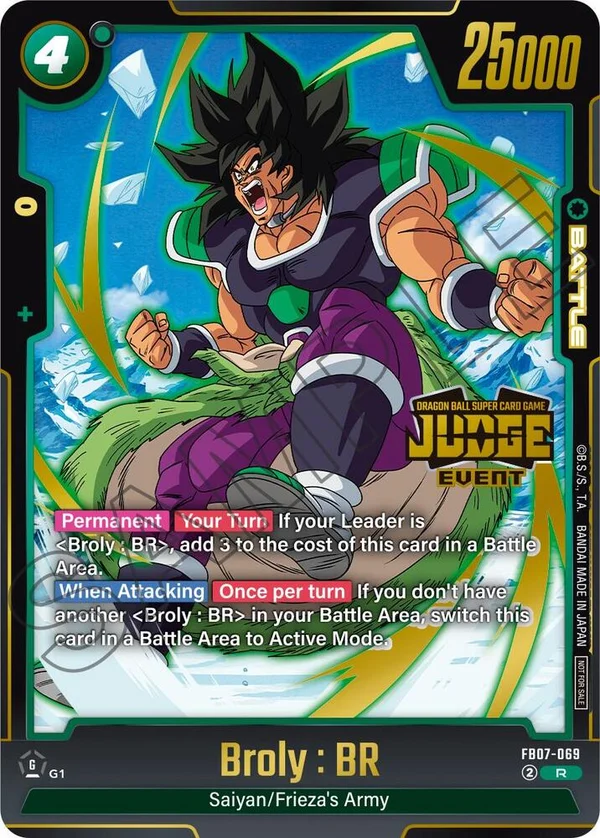 Broly : BR, Tournament and Championship Promos FB07-069