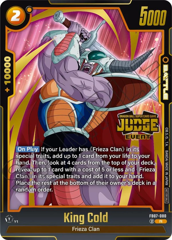 King Cold, Tournament and Championship Promos FB07-080