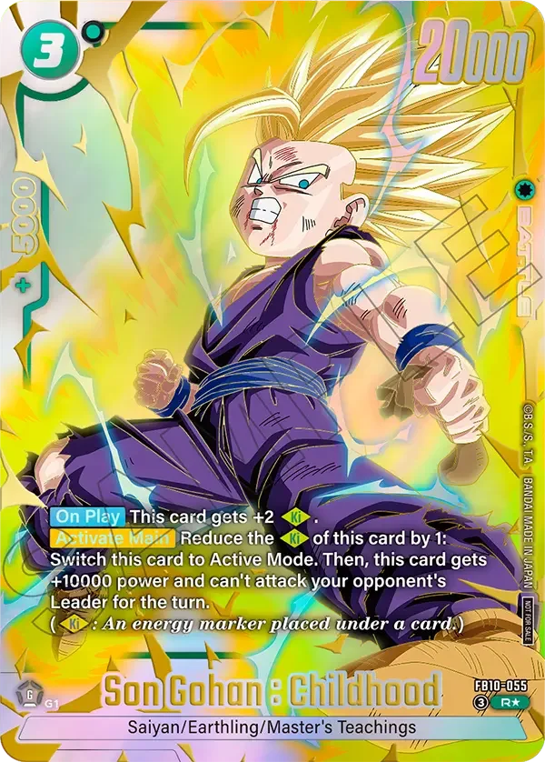 Son Gohan : Childhood, Tournament and Championship Promos FB10-055
