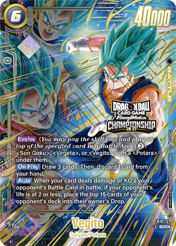 Vegito, Tournament and Championship Promos FB10-121