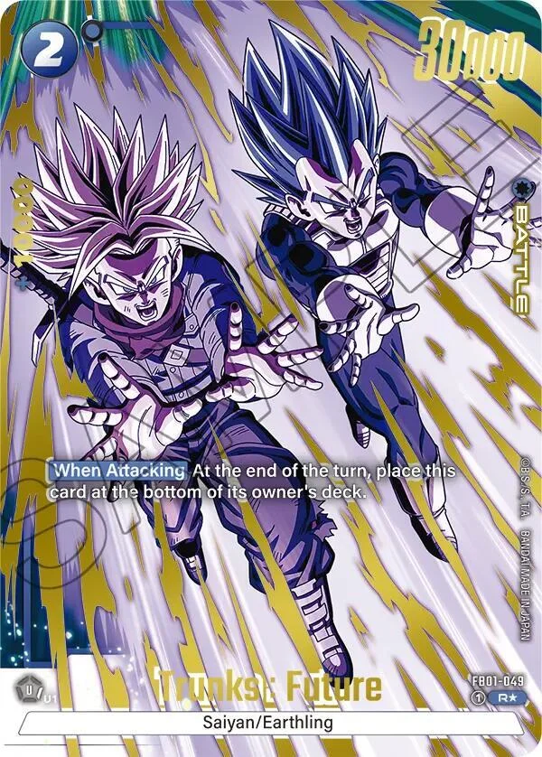Trunks : Future, Awakened Pulse Alternate Art Reprints FB01-049