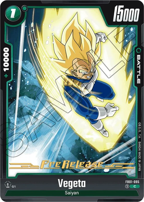Vegeta, Awakened Pulse Pre-Release Cards FB01-095