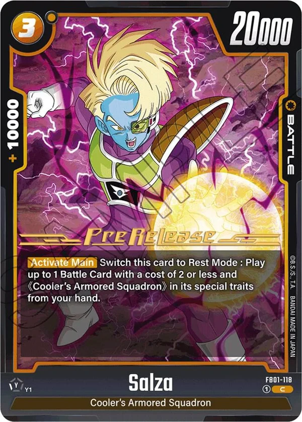Salza, Awakened Pulse Pre-Release Cards FB01-118