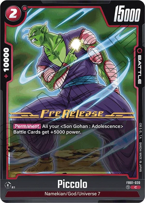 Piccolo, Awakened Pulse Pre-Release Cards FB01-020