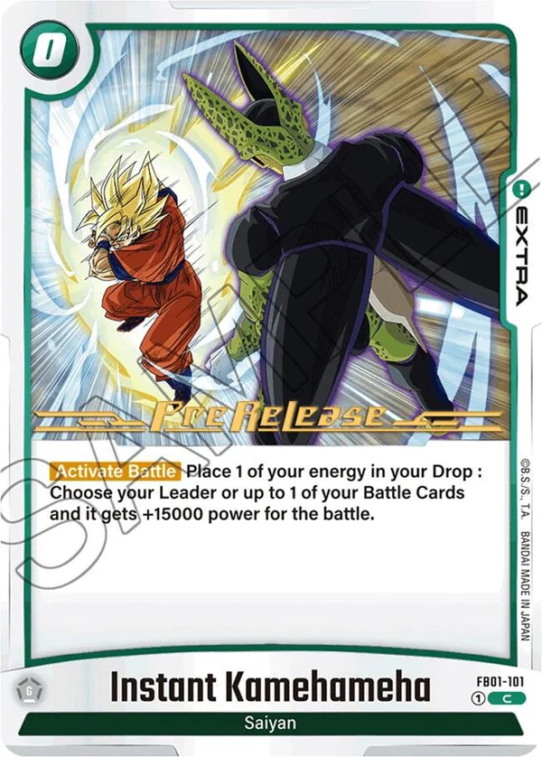 Instant Kamehameha, Awakened Pulse Pre-Release Cards FB01-101