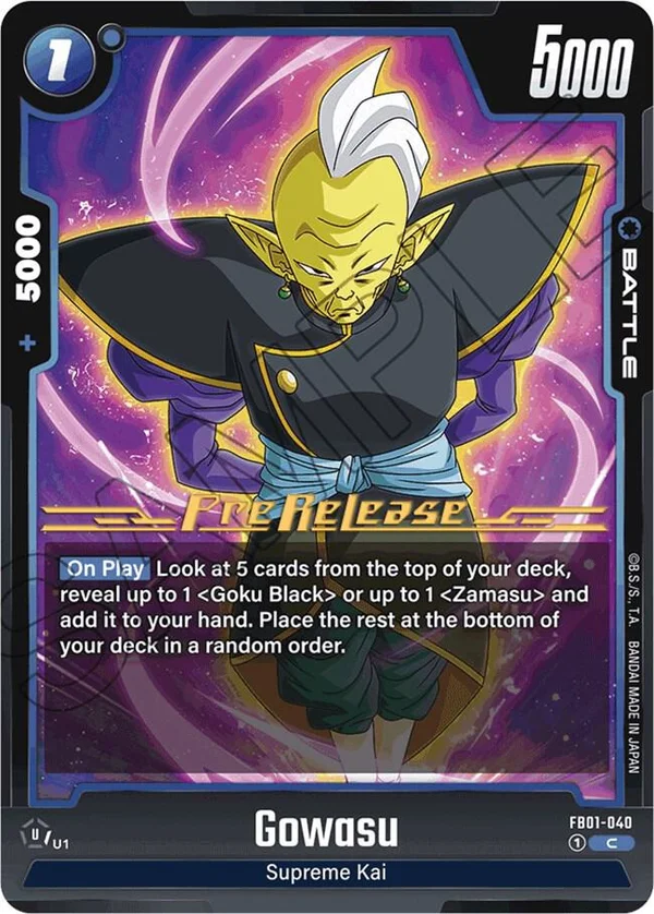 Gowasu, Awakened Pulse Pre-Release Cards FB01-040