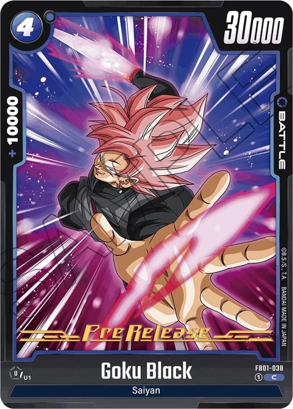 Goku Black, Awakened Pulse Pre-Release Cards FB01-038