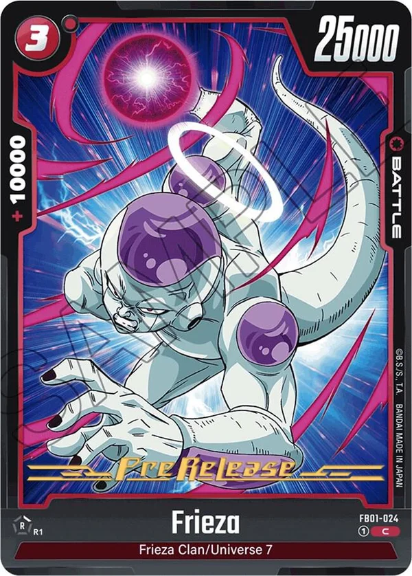 Frieza, Awakened Pulse Pre-Release Cards FB01-024
