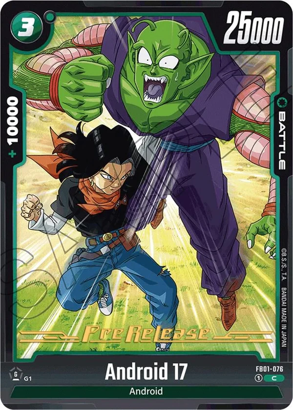Android 17, Awakened Pulse Pre-Release Cards FB01-076