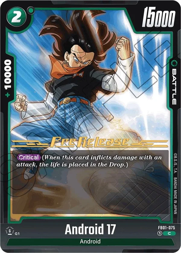Android 17, Awakened Pulse Pre-Release Cards FB01-075