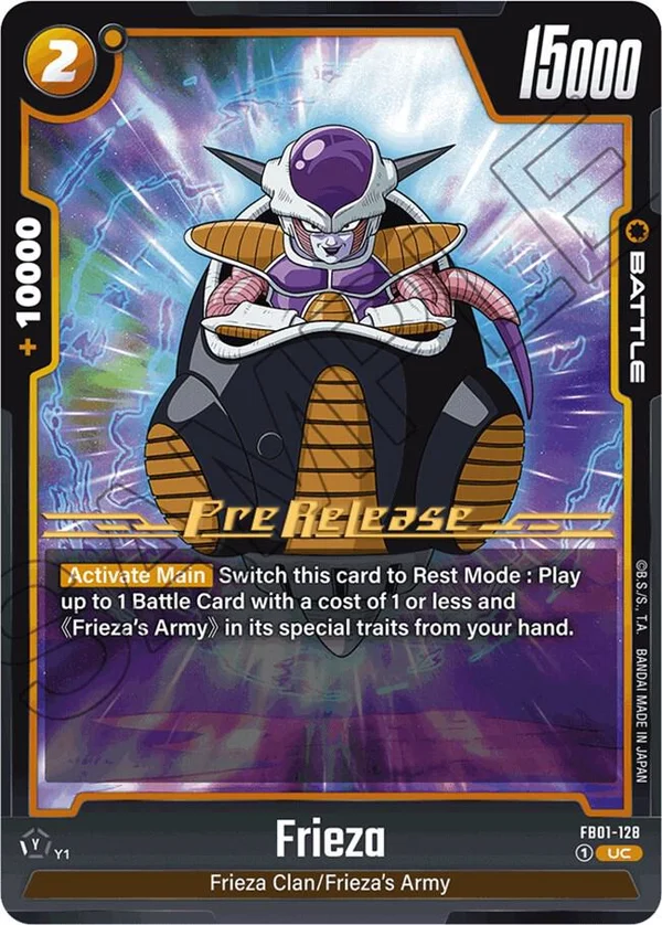 Frieza, Awakened Pulse Pre-Release Cards FB01-128