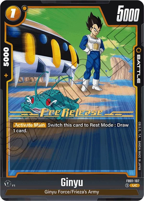 Ginyu, Awakened Pulse Pre-Release Cards FB01-107