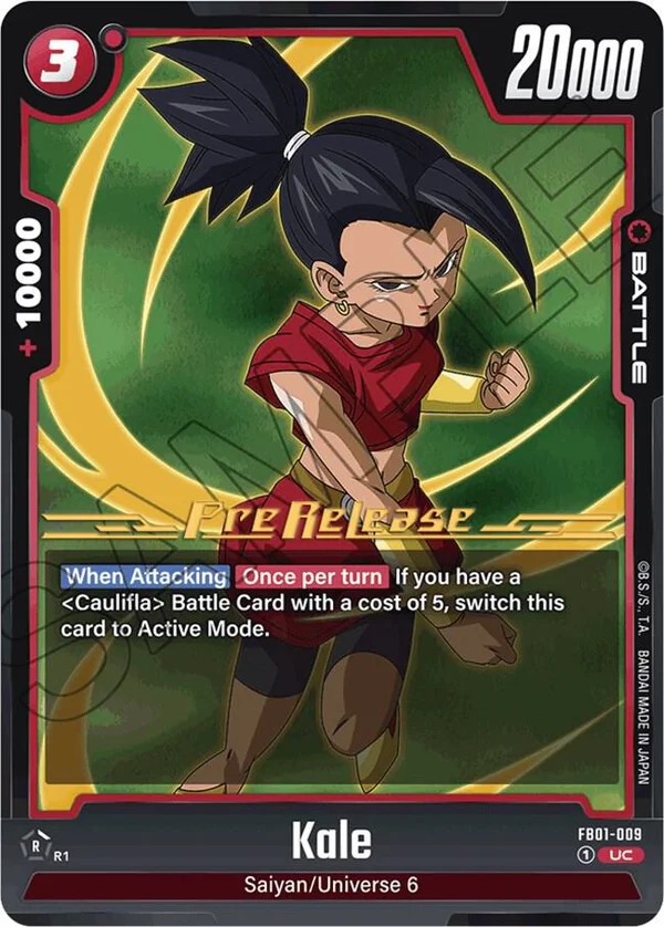 Kale, Awakened Pulse Pre-Release Cards FB01-009