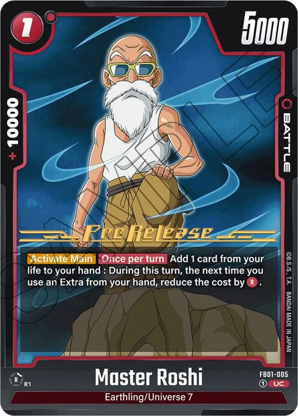 Master Roshi, Awakened Pulse Pre-Release Cards FB01-005