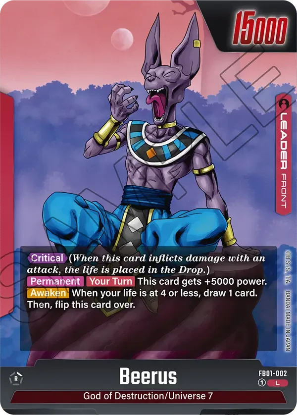 Beerus, Awakened Pulse FB01-002