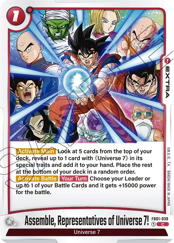 Assemble, Representatives of Universe 7!, Awakened Pulse FB01-030