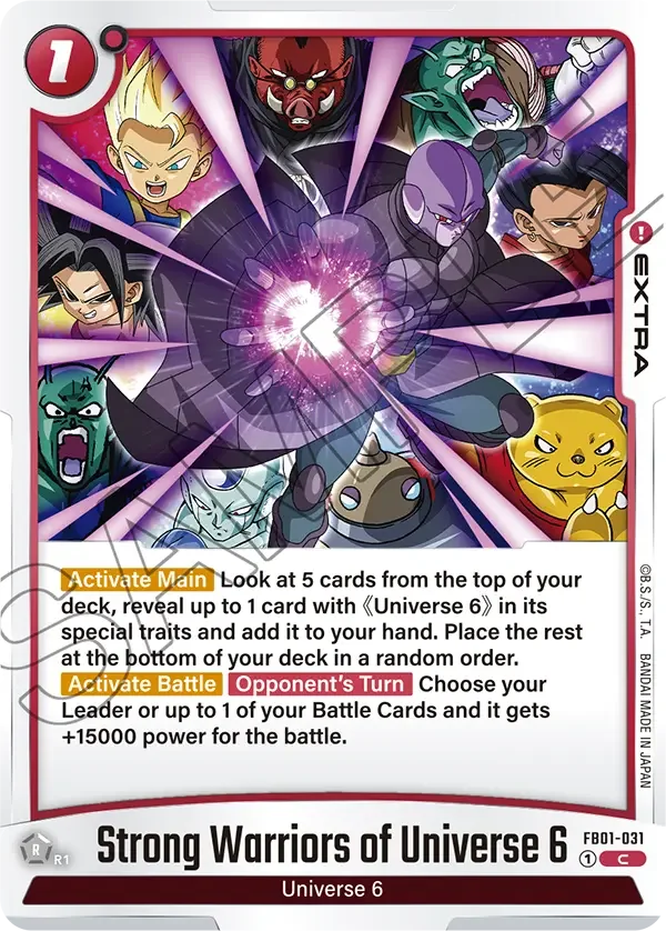 Strong Warriors of Universe 6, Awakened Pulse FB01-031