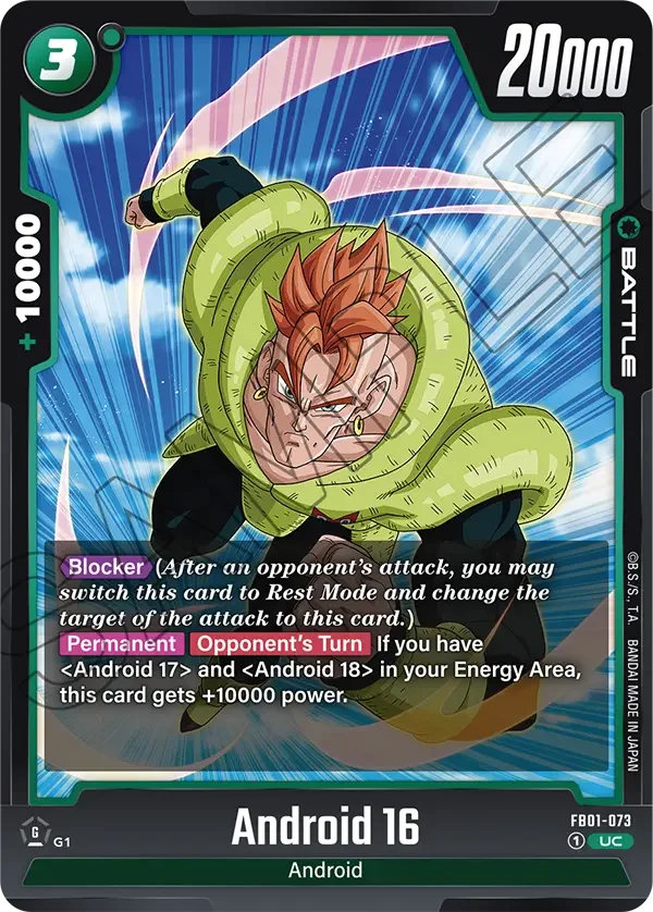 Android 16, Awakened Pulse FB01-073