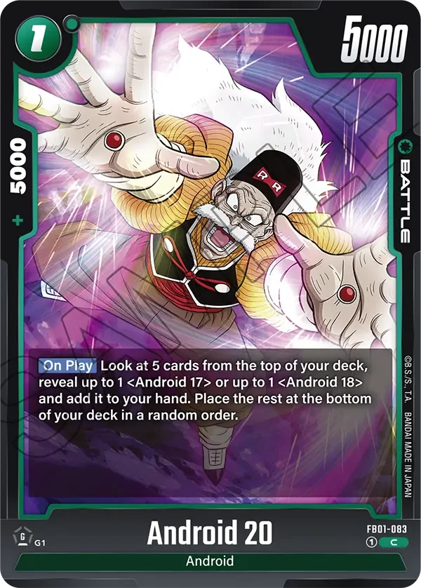 Android 20, Awakened Pulse FB01-083