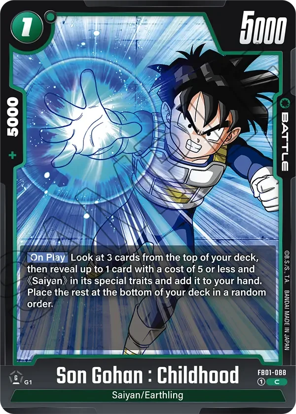 Son Gohan : Childhood, Awakened Pulse FB01-088